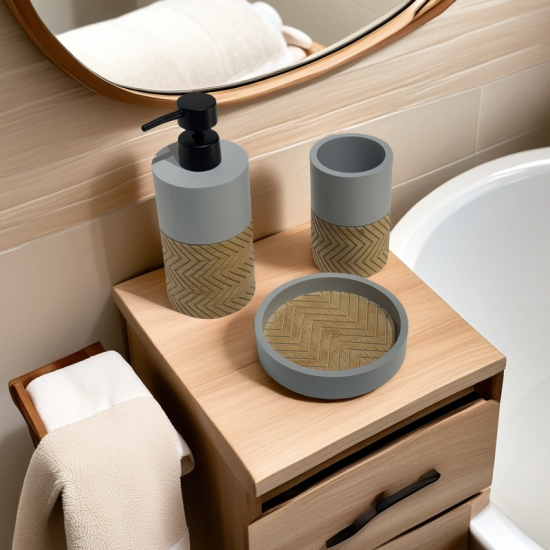 Porcelain Soap Dispenser 3 pieces
